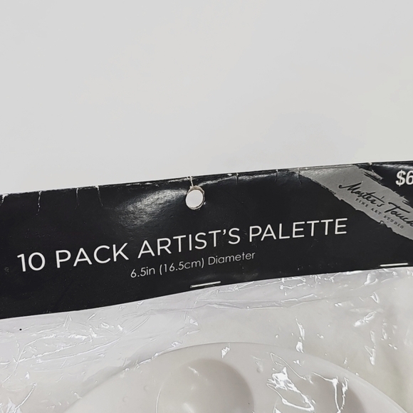 White Artist's Palette 20 Piece, Kids Painting, Paint Party, Paint Palette - Picture 2 of 4